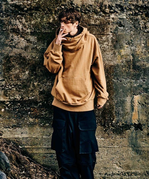 「glamb」 プルオーバーパーカー L ブラウン メンズ_画像2