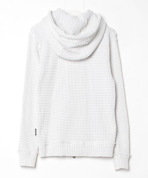 「FranCisT_MOR.K.S.」 チェック柄ジップアップパーカー 3 グレー レディース_画像2