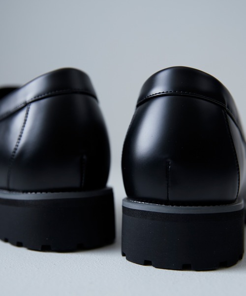 「CIASENSE」 シューズ 40 ブラック×ブラック メンズ_画像3