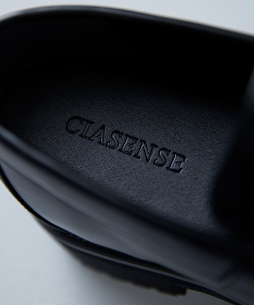 「CIASENSE」 シューズ 40 ブラック×ブラック メンズ_画像9