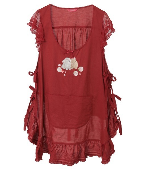 【極美品】ピンクハウス 黒系うさぎ×チェリーレーンチェックタブリエ 黒系うさぎ×チェリーレーンチェックタブリエ - ピンクハウス通販