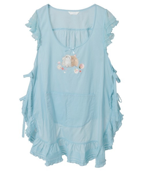 PINK HOUSE（ピンクハウス） 幸見うさぎ刺繍ローンタブリエ レディース