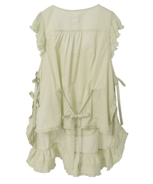 PINKHOUSE 生成森のうさぎ刺繍ローンチュニック クリーム系 PINKHOUSE 生成森のうさぎ刺繍ローンチュニック クリーム系