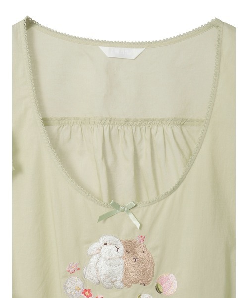 PINK HOUSE（ピンクハウス） 幸見うさぎ刺繍ローンタブリエ レディース