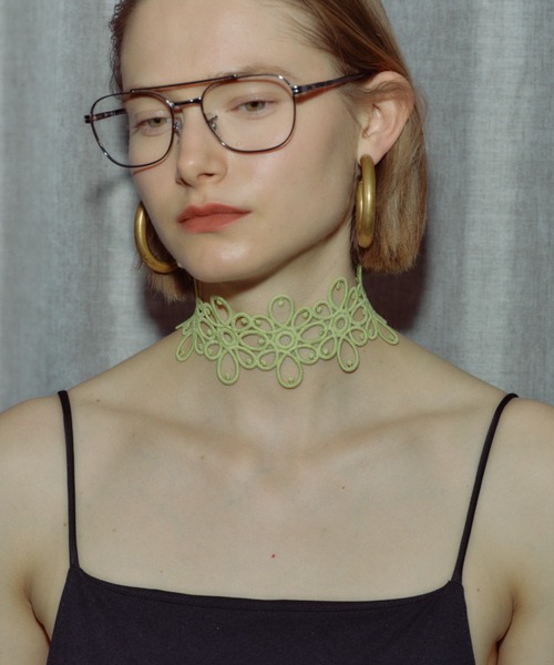 アレルギー対応 チョーカー Flower lace choker / フラワーレース