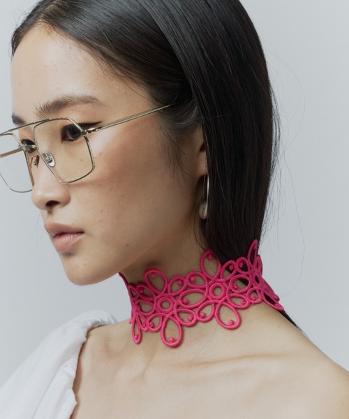 アレルギー対応 チョーカー Flower lace choker / フラワーレース 