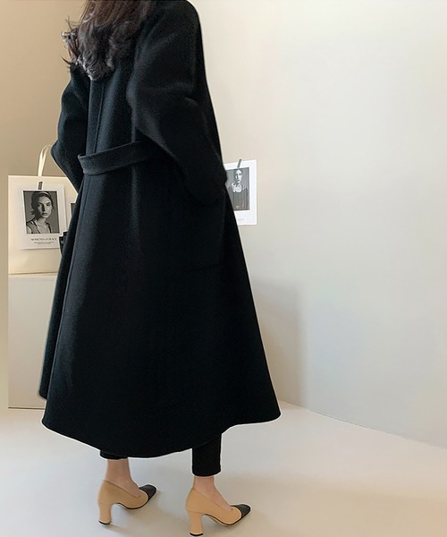 コート チェスターコート ウエストベルト付きチェスターコート