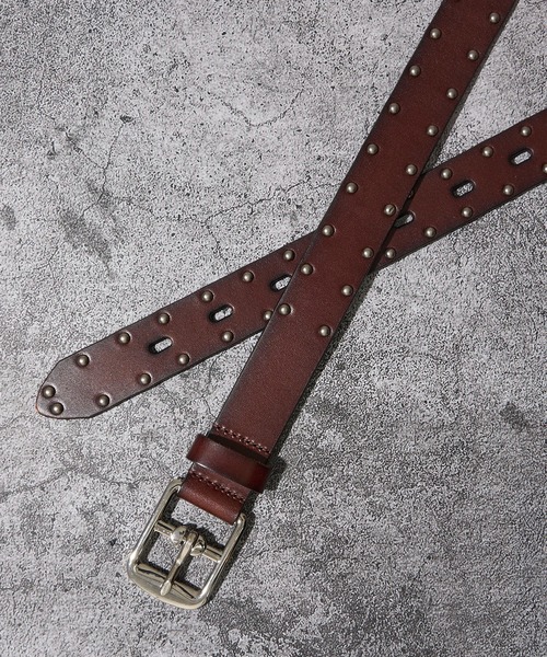 ADPOSION（アドポーション） ベルト 30mm スタッズ＆変形ギャリソン