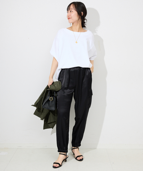 「SLOBE IENA」 カーゴパンツ 36 ブラック レディース_画像2