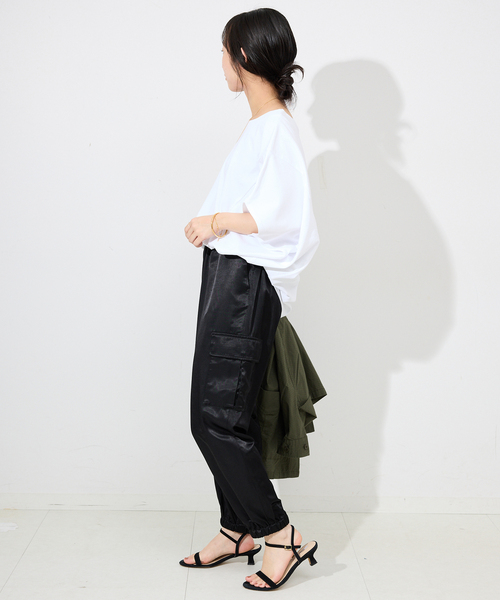 「SLOBE IENA」 カーゴパンツ 36 ブラック レディース_画像4