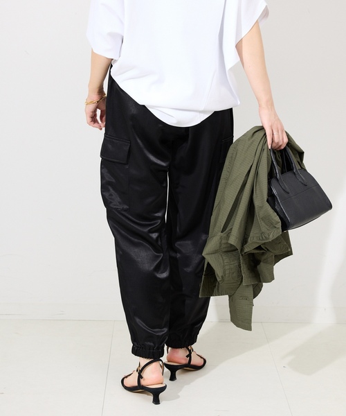 「SLOBE IENA」 カーゴパンツ 36 ブラック レディース_画像9