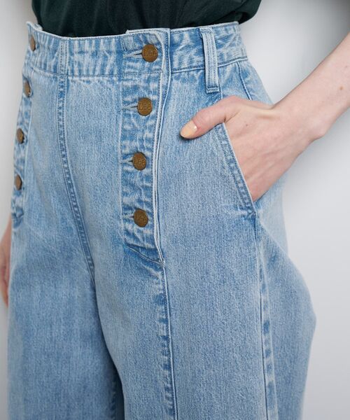 LANVIN en Bleu パンツ Lee×LANVIN Bleuデニムマリンパンツ レディース