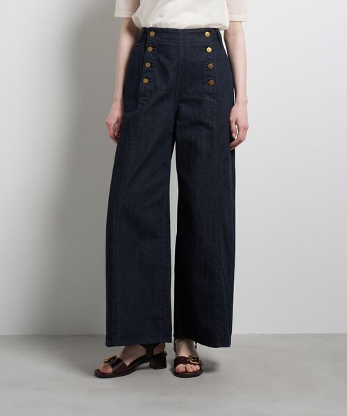 パンツ Lee×LANVIN en Bleuデニムマリンパンツ レディースの画像
