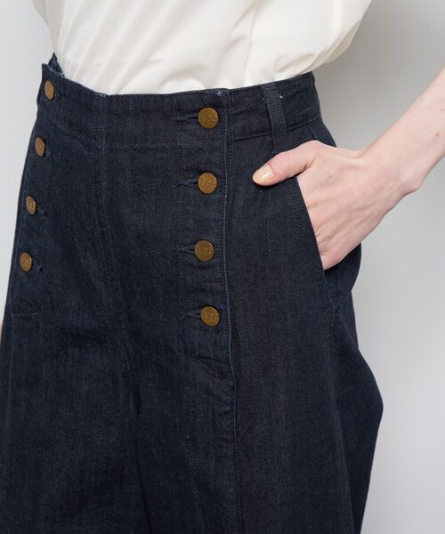 LANVIN en Bleu パンツ Lee×LANVIN Bleuデニムマリンパンツ レディース