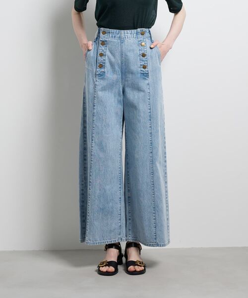 パンツ Lee×LANVIN en Bleuデニムマリンパンツ レディースの画像