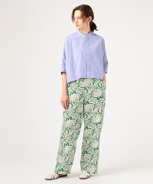 「SOULEIADO」 イージーパンツ 36 グリーン系その他2 レディース_画像4