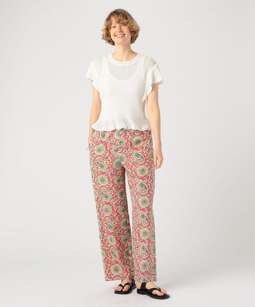 「SOULEIADO」 イージーパンツ 36 グリーン系その他2 レディース_画像7