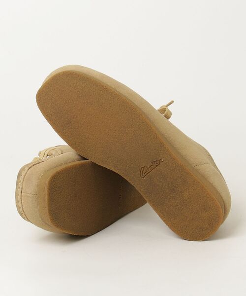 「Clarks」 モカシンシューズ 25cm ベージュ メンズ_画像3