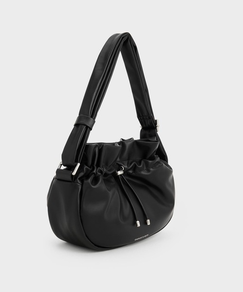 「CHARLES & KEITH」 ショルダーバッグ M スミクロ レディース_画像2