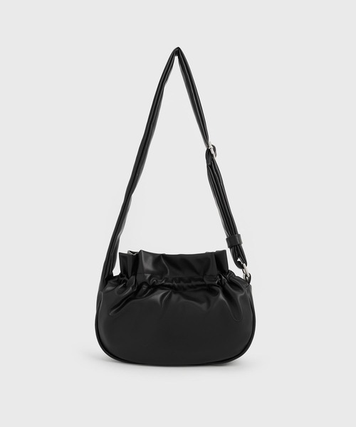 「CHARLES & KEITH」 ショルダーバッグ M スミクロ レディース_画像3
