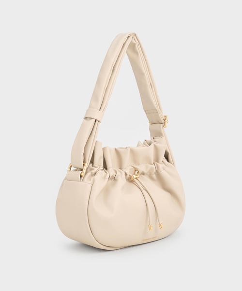 「CHARLES & KEITH」 ショルダーバッグ M スミクロ レディース_画像6