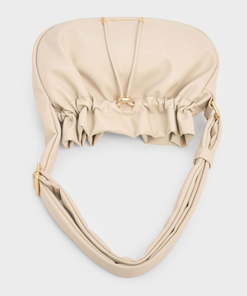 「CHARLES & KEITH」 ショルダーバッグ M スミクロ レディース_画像8