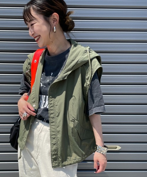 MILITARY（ミリタリー） ベスト ジレ 別注 スノーパーカーベスト