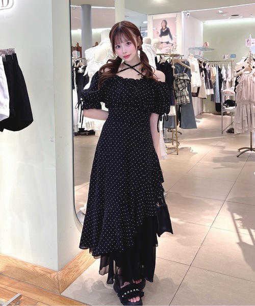 PARK by one way ワンウェイ イレヘムロングワンピース one way（ワンウェイ） ワンピース 夏 半袖 イレヘムロングワンピース