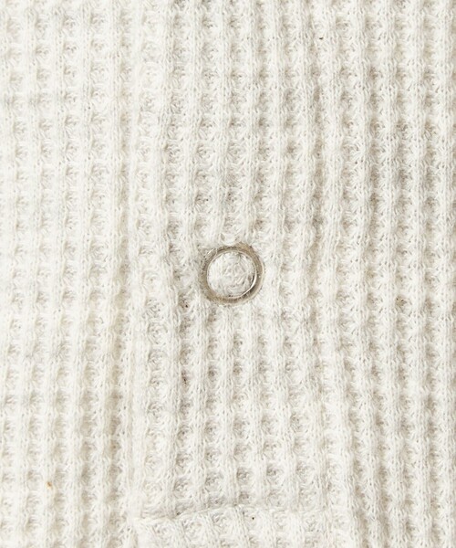 goodカラー☆ハーレーダビッドソン 刺繍ロゴ ヘンリーネック ワッフル