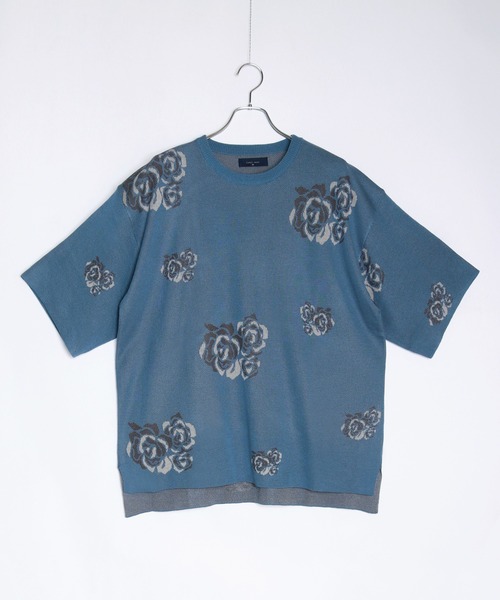 「WESTSEA」 「cathy’s closet」半袖ニット M ナチュラル メンズ_画像6