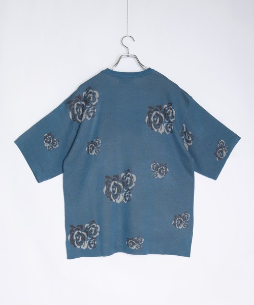 「WESTSEA」 「cathy’s closet」半袖ニット M ナチュラル メンズ_画像7