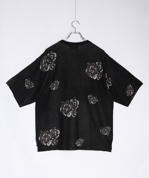 「WESTSEA」 「cathy’s closet」半袖ニット M ナチュラル メンズ_画像9