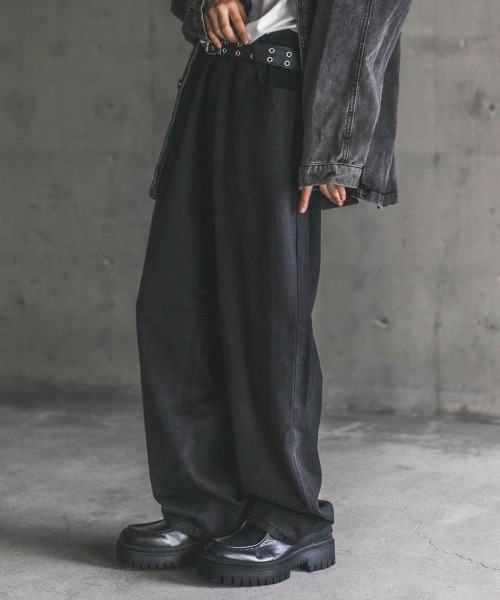 「Shoowtime」 デニムパンツ LARGE グレー メンズ_画像3