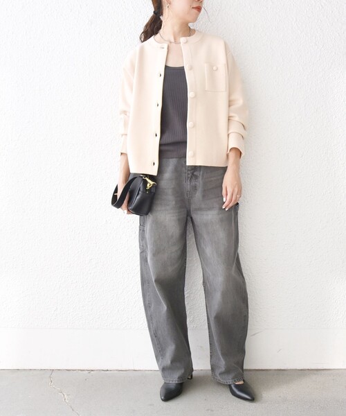 「SHIPS any」 ニットカーディガン ONE SIZE レッド レディース_画像2