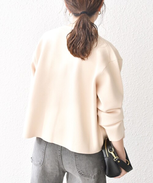 「SHIPS any」 ニットカーディガン ONE SIZE レッド レディース_画像6