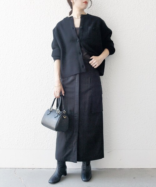 「SHIPS any」 ニットカーディガン ONE SIZE レッド レディース_画像9