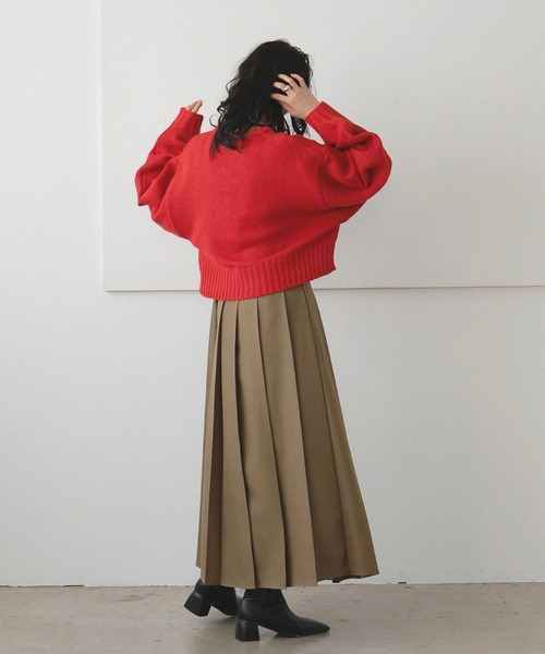 「LIAN」 プリーツスカート FREE ベージュ レディース_画像7