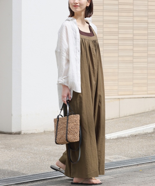 「JOURNAL STANDARD relume」 オーバーオール FREE ネイビー レディースの画像
