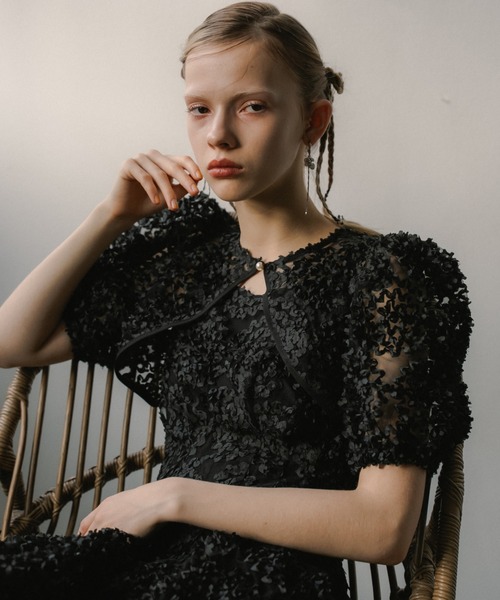 et.univer ドレス　bloom noir dress et.UNiVER ドレス Bloom noir dress : ZOZOTOWN Yahoo!店 - 通販