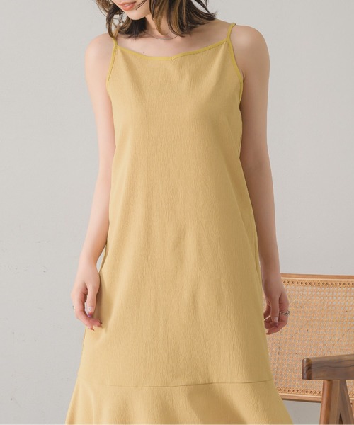 「RETRO GIRL」 キャミソールワンピース MEDIUM ブラック レディース_画像8