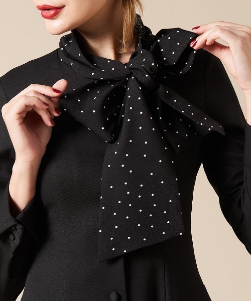 「JENNE」 長袖ワンピース MEDIUM ネイビー レディースの画像