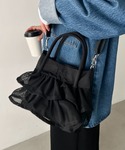 トートバッグ Lee/メッシュフリル 2way...の詳細画像4