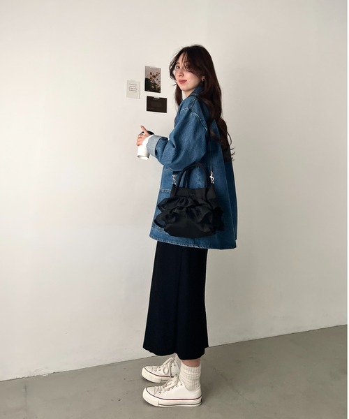 トートバッグ Lee/メッシュフリル 2way バッグ/軽量/シワポリ素材/レディース レディースの画像