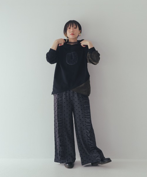 「unica」 イージーパンツ F ネイビー レディース_画像9