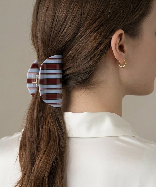 Port（ポート） ヘアクリップ 「 」 配色 ストライプ ボーダー