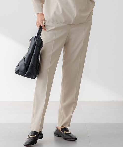 「23区」 イージーパンツ 34 ネイビー レディース_画像3