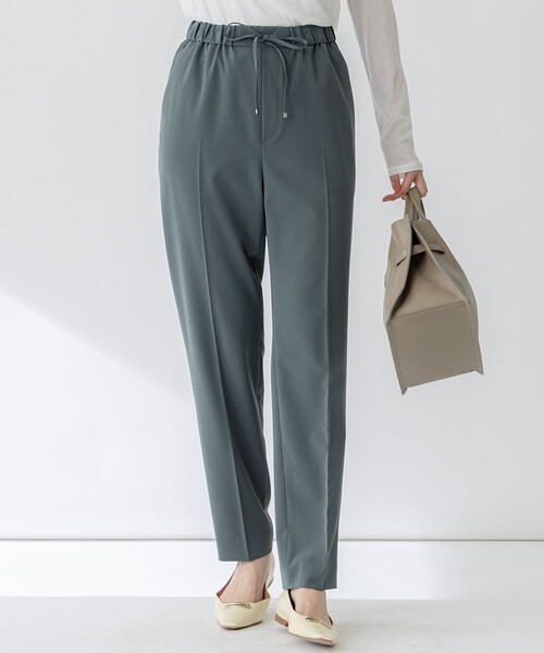 「23区」 イージーパンツ 34 ネイビー レディース_画像4