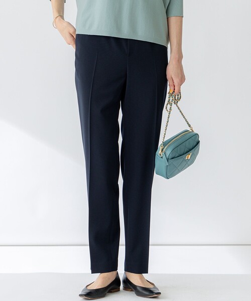 「23区」 イージーパンツ 34 ネイビー レディース_画像5