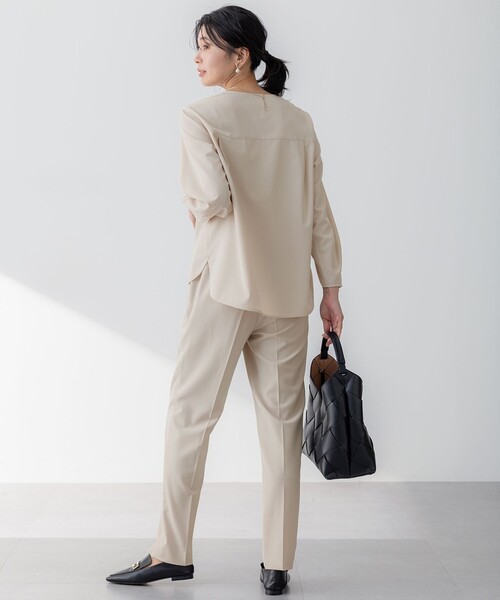 「23区」 イージーパンツ 34 ネイビー レディース_画像10