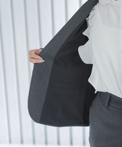 「DRESS PLUS」 パンツスーツ L ネイビー レディース_画像8